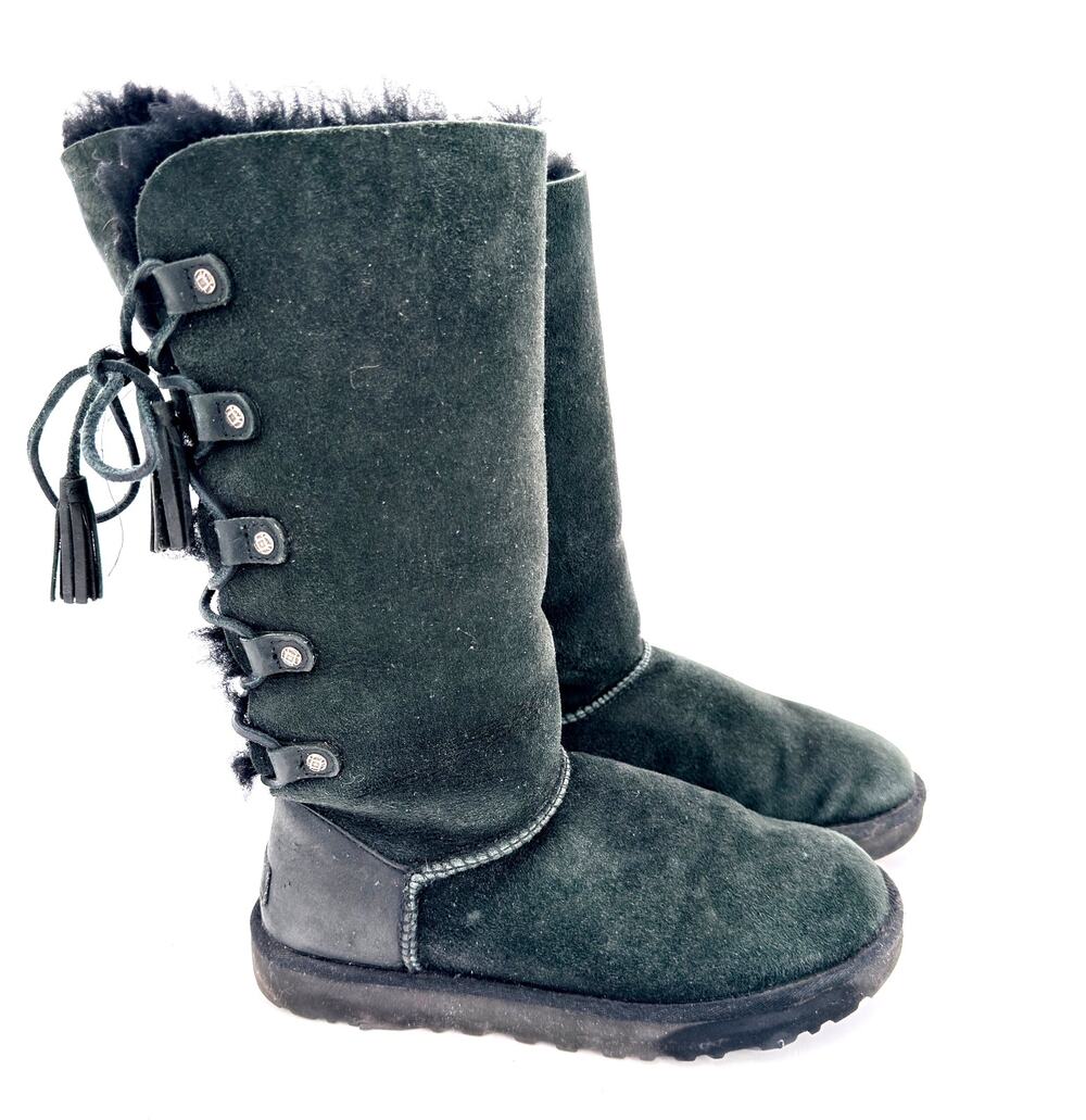 UGG Women’s Kristabelle Tall Suede Boots Black SIZE 8